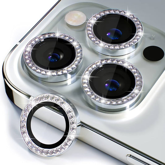 iPhone camera lens protector inlaid with stones image 0