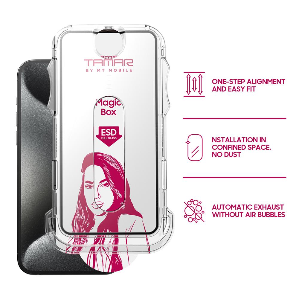 100% Full 2.5D iPhone Glass Screen Protector + Box D+ Tools
